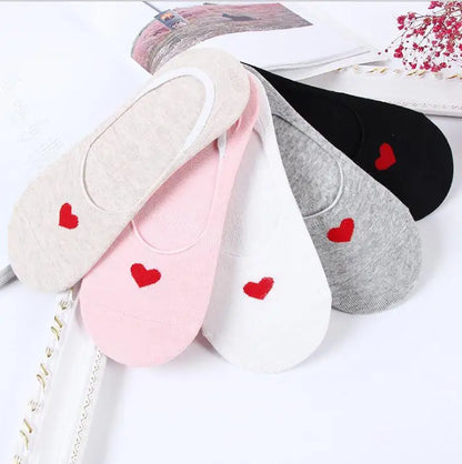 10 Pieces = 5 Pairs Korea Summer Socks Women Cartoon Animal Bear Mouse Socks Cute Funny Invisible Cotton Ankle Socks Size 35-41