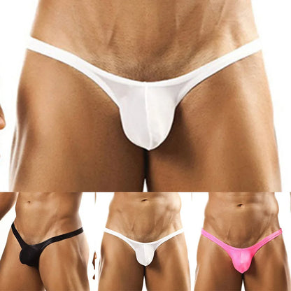 Men Sexy Fast Drying Underwear Briefs Shorts Waist U Convex Pouch Spandex Mens Panties Bikini G-String Thong Jocks