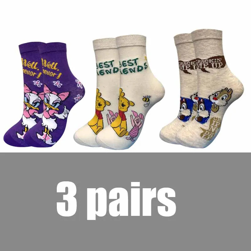 10 Pieces = 5 Pairs Korea Summer Socks Women Cartoon Animal Bear Mouse Socks Cute Funny Invisible Cotton Ankle Socks Size 35-41