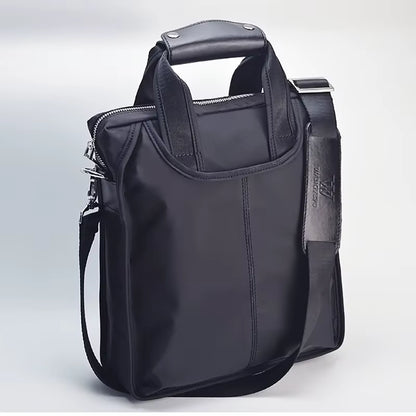 New Men'S Bags Zipper Single Shoulder Bags Oxford Fabric Business Briefcases Messenger Bags Vertical Men'S Bags Casual Handbags