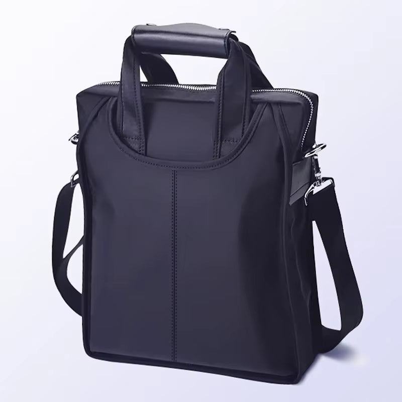 New Men'S Bags Zipper Single Shoulder Bags Oxford Fabric Business Briefcases Messenger Bags Vertical Men'S Bags Casual Handbags