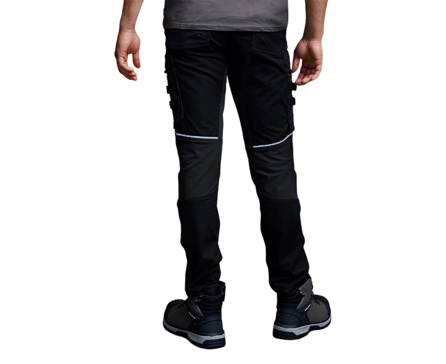 Men'S Quantum Lightweight Stretch Ripstop Pants with Knee Inserts - Black