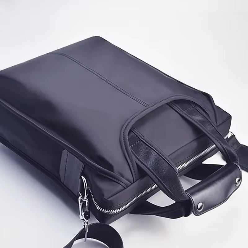 New Men'S Bags Zipper Single Shoulder Bags Oxford Fabric Business Briefcases Messenger Bags Vertical Men'S Bags Casual Handbags