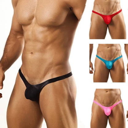 Men Sexy Fast Drying Underwear Briefs Shorts Waist U Convex Pouch Spandex Mens Panties Bikini G-String Thong Jocks