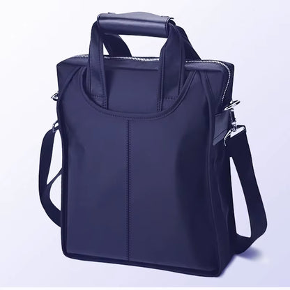 New Men'S Bags Zipper Single Shoulder Bags Oxford Fabric Business Briefcases Messenger Bags Vertical Men'S Bags Casual Handbags